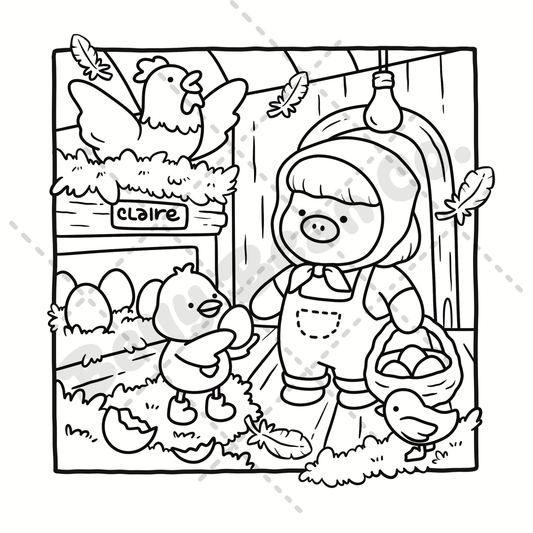 Cozy Farm Day by Belly Bean Co. (French version with premium paper)