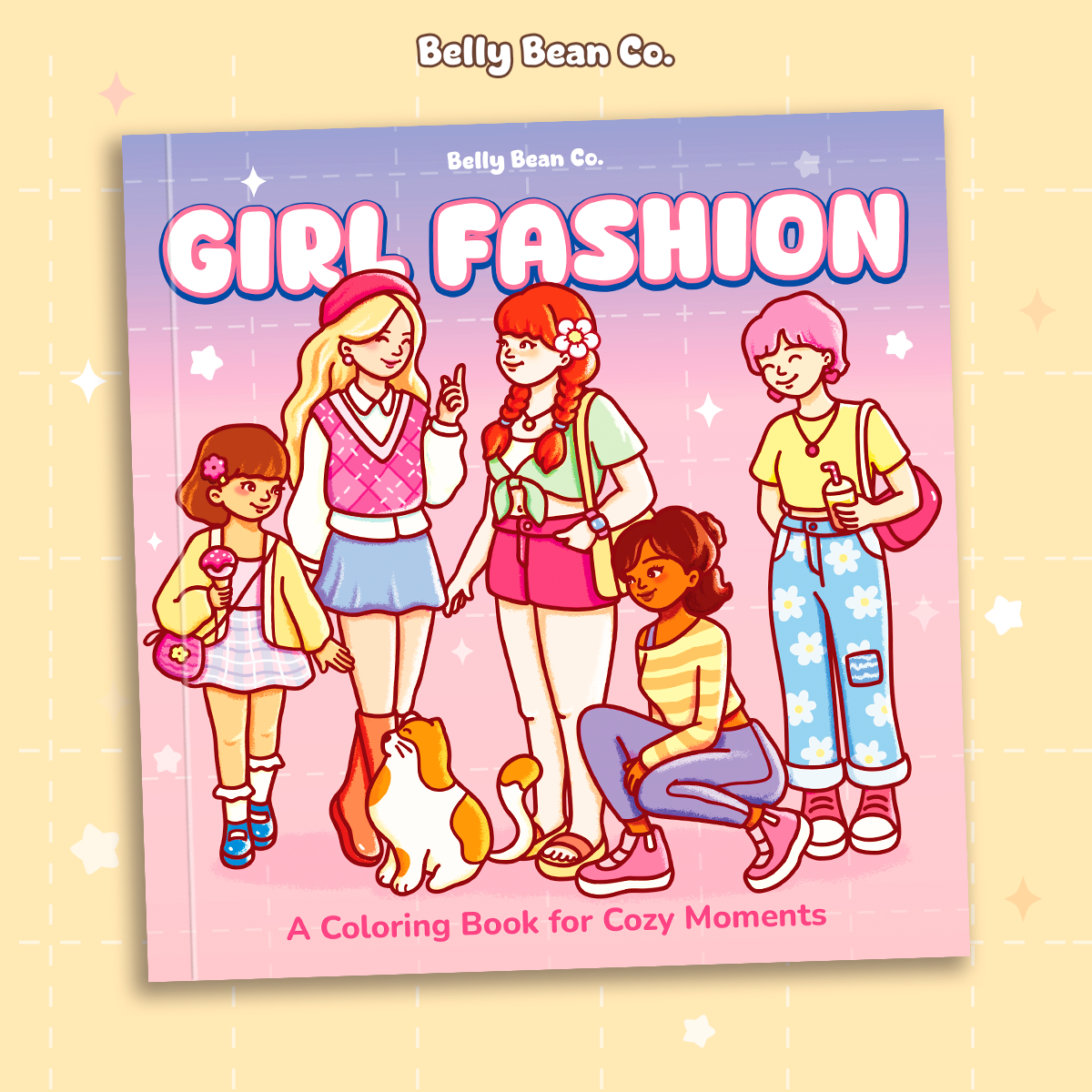 Girl Fashion Coloring Book