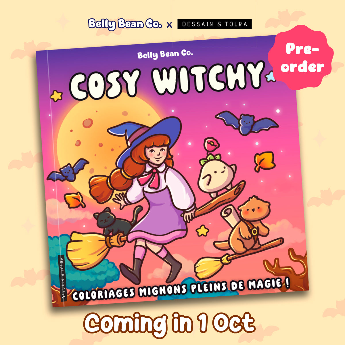 Pre-order: Cozy Witch by Belly Bean Co. (French version)