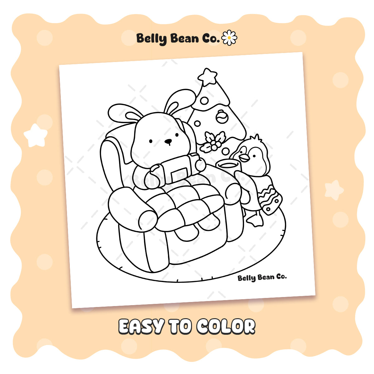 Printable Christmas Tales Coloring Pages (Pack of 4)