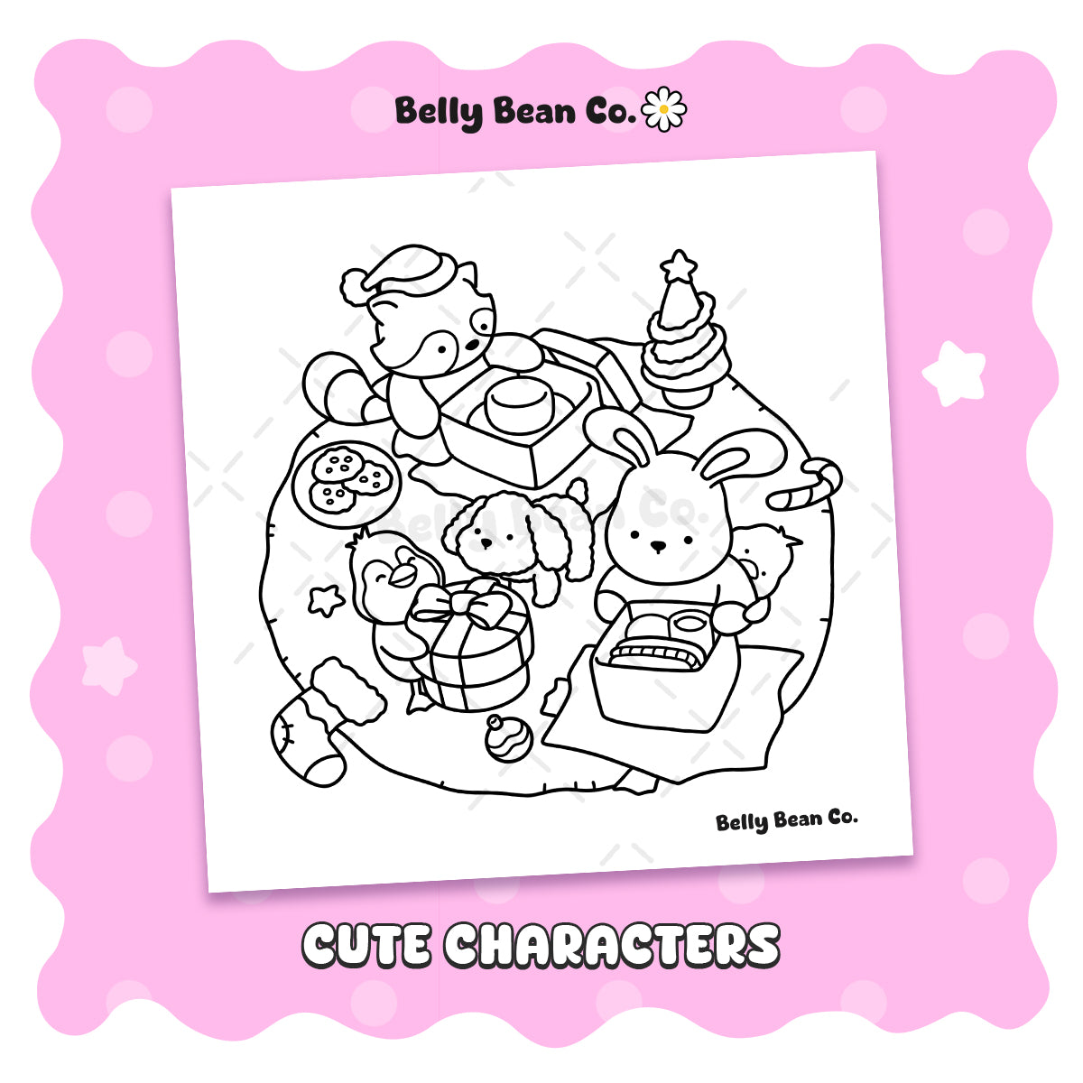 Printable Christmas Tales Coloring Page (Pack of 8)