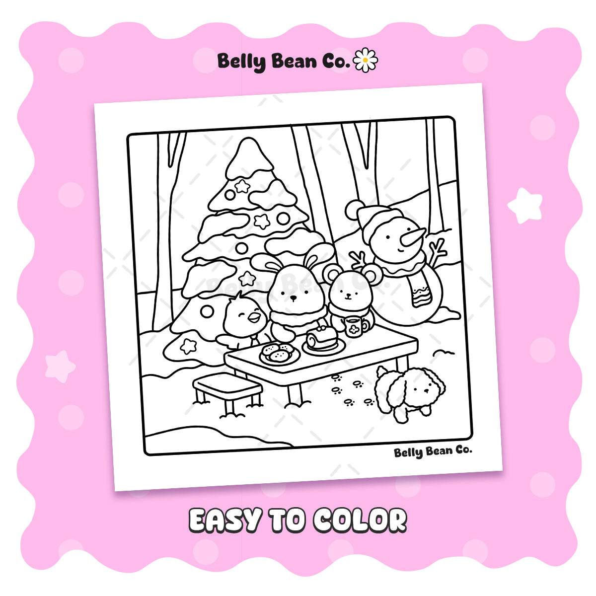 Printable Christmas Tales Coloring Page (Pack of 8)