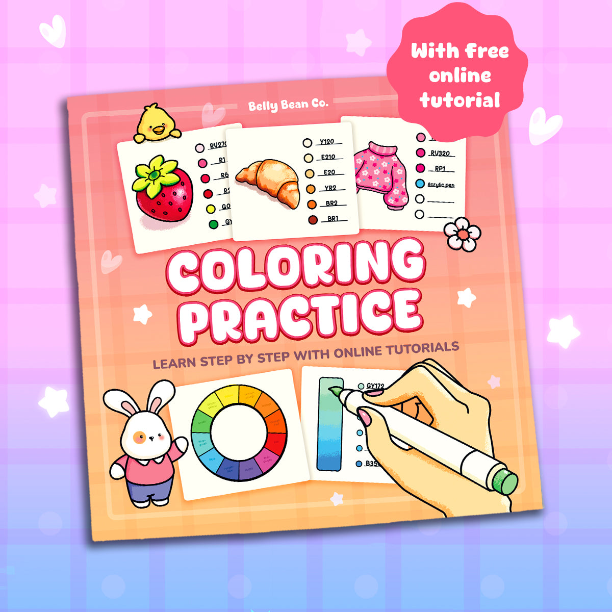 Coloring Practice Book: Master Blending, Shading & Patterns