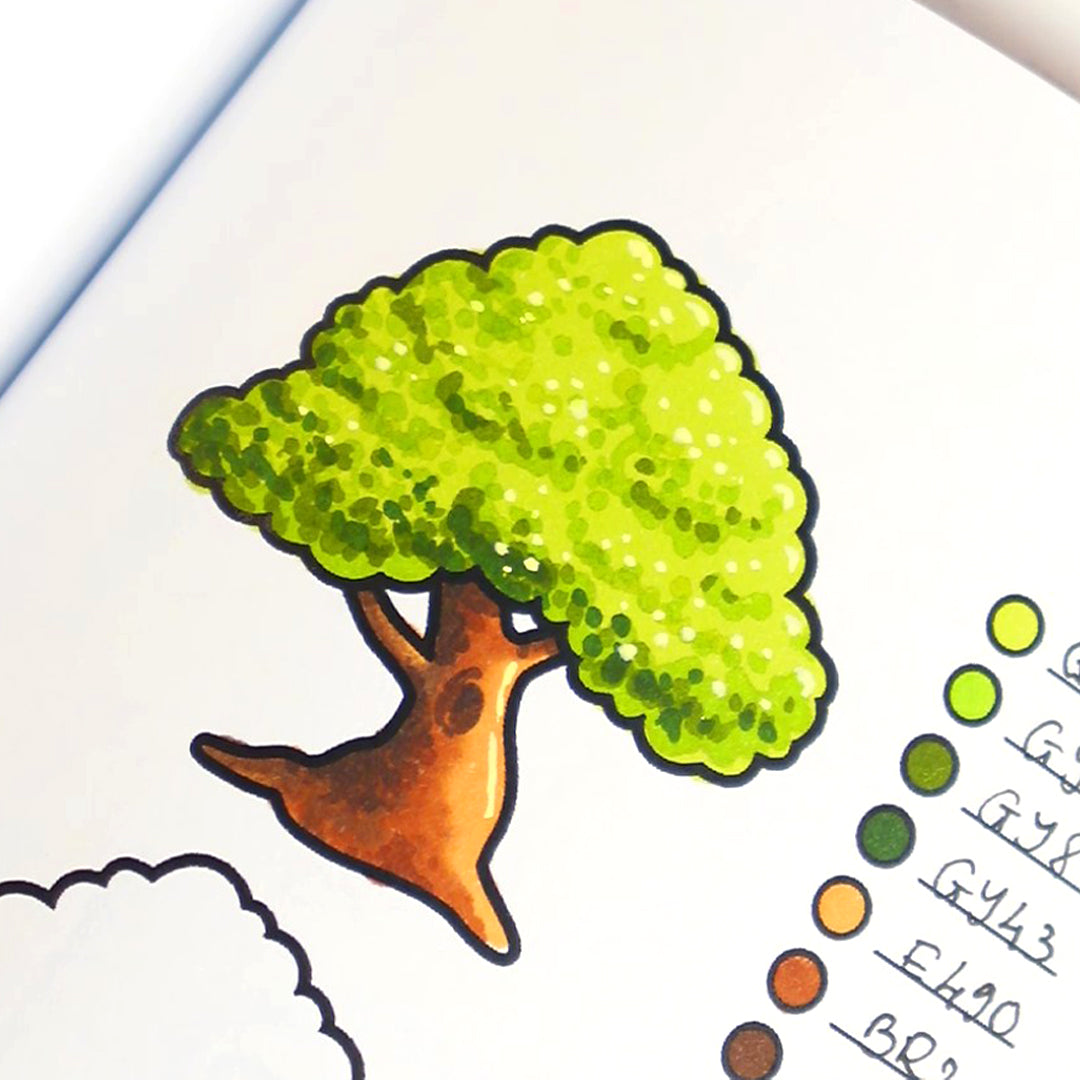 How to color a tree – Belly Bean Co