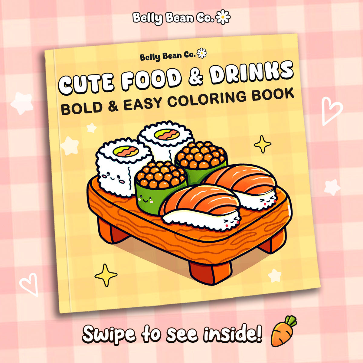 Cute Food & Drink Coloring Book