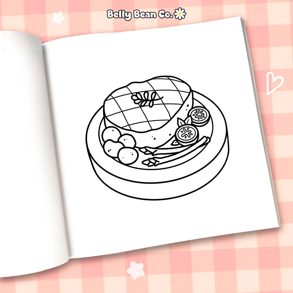 Cute Food & Drink Coloring Book