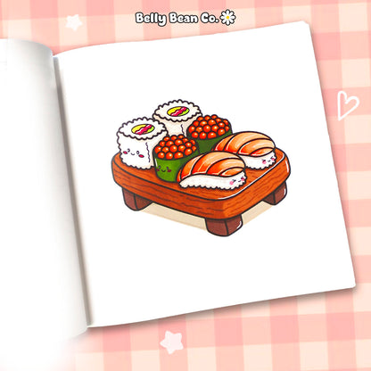 Cute Food & Drink Coloring Book