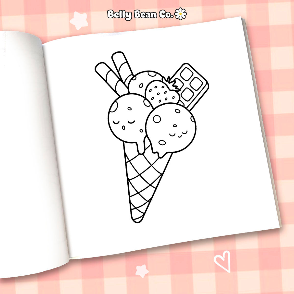 Cute Food & Drink Coloring Book