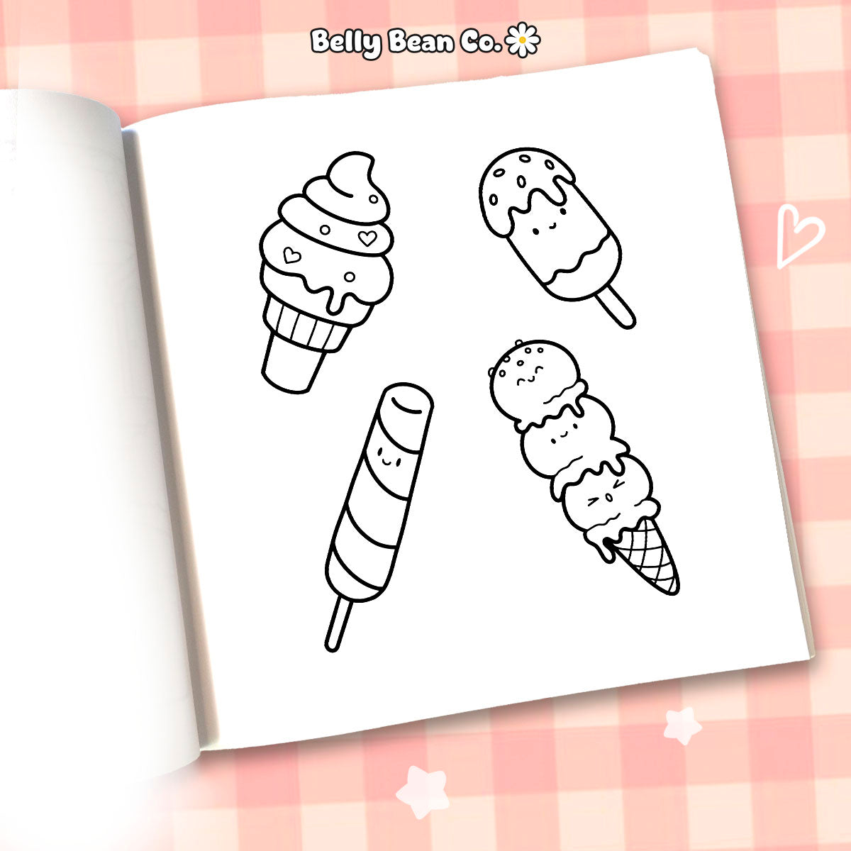 Cute Food & Drink Coloring Book