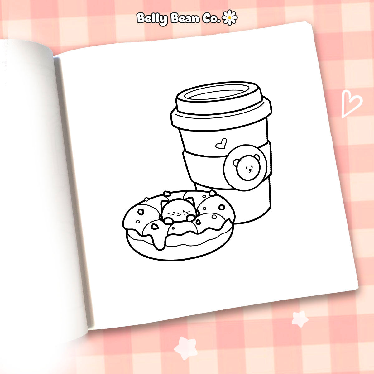 Cute Food & Drink Coloring Book