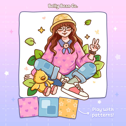 Girl Fashion Coloring Book