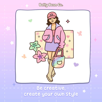Girl Fashion Coloring Book