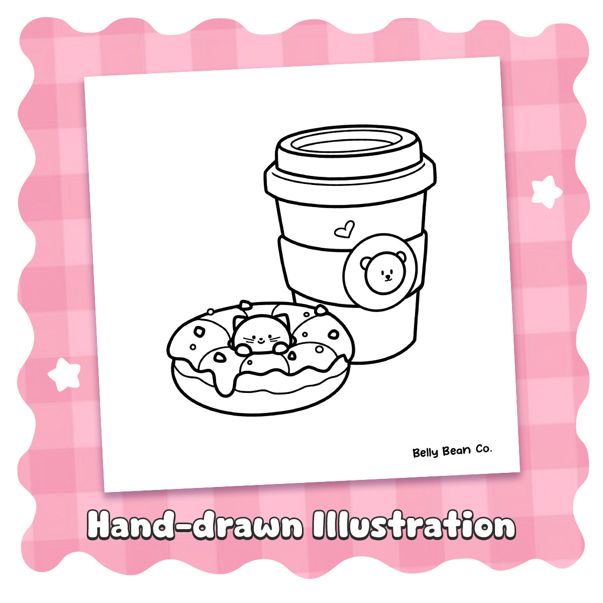 Printable Cute Food & Drinks Coloring Pages (Pack of 8)