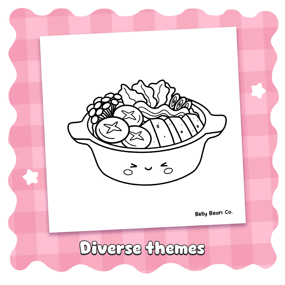 Printable Cute Food & Drinks Coloring Pages (Pack of 8)