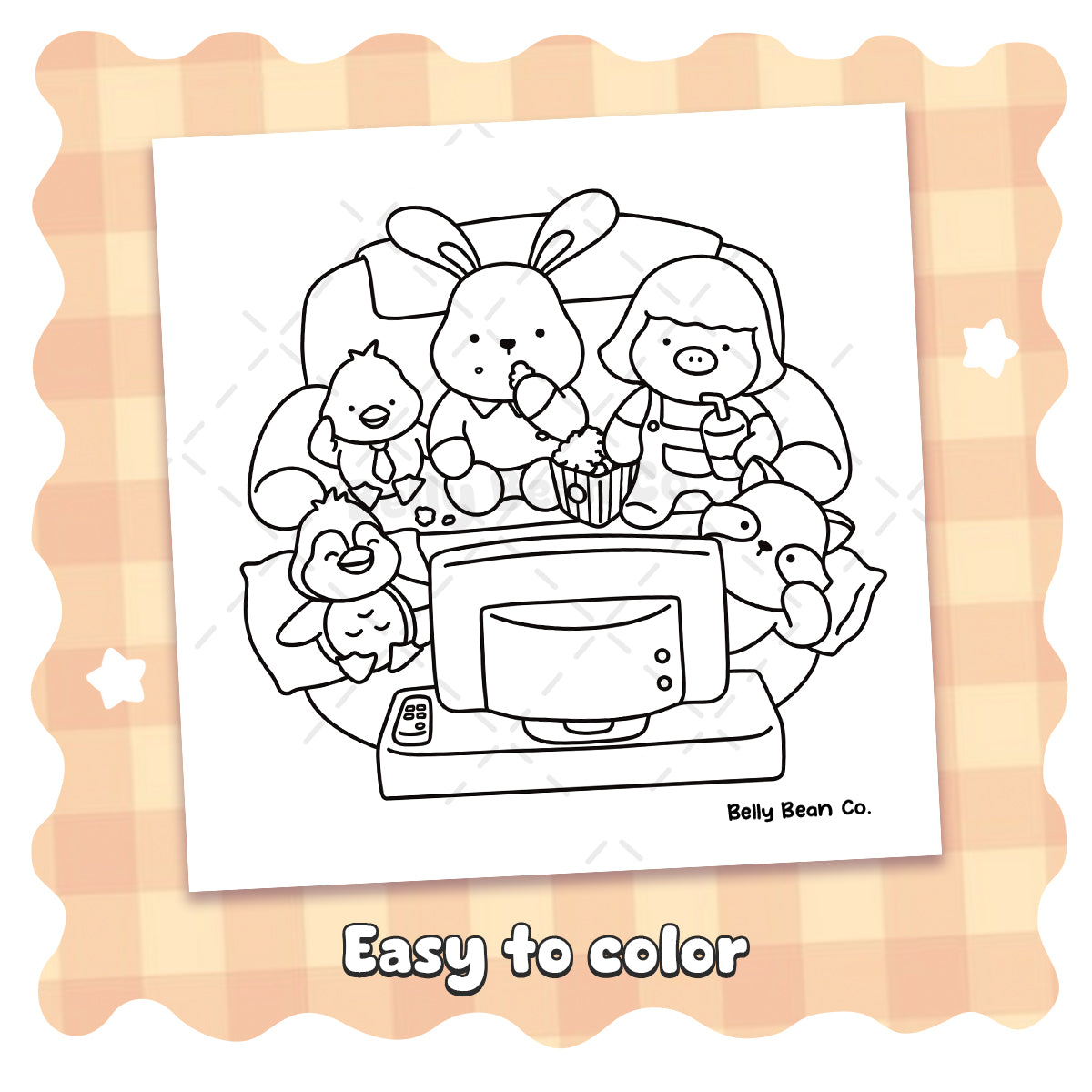 Friendships Coloring Page - Pack of 8