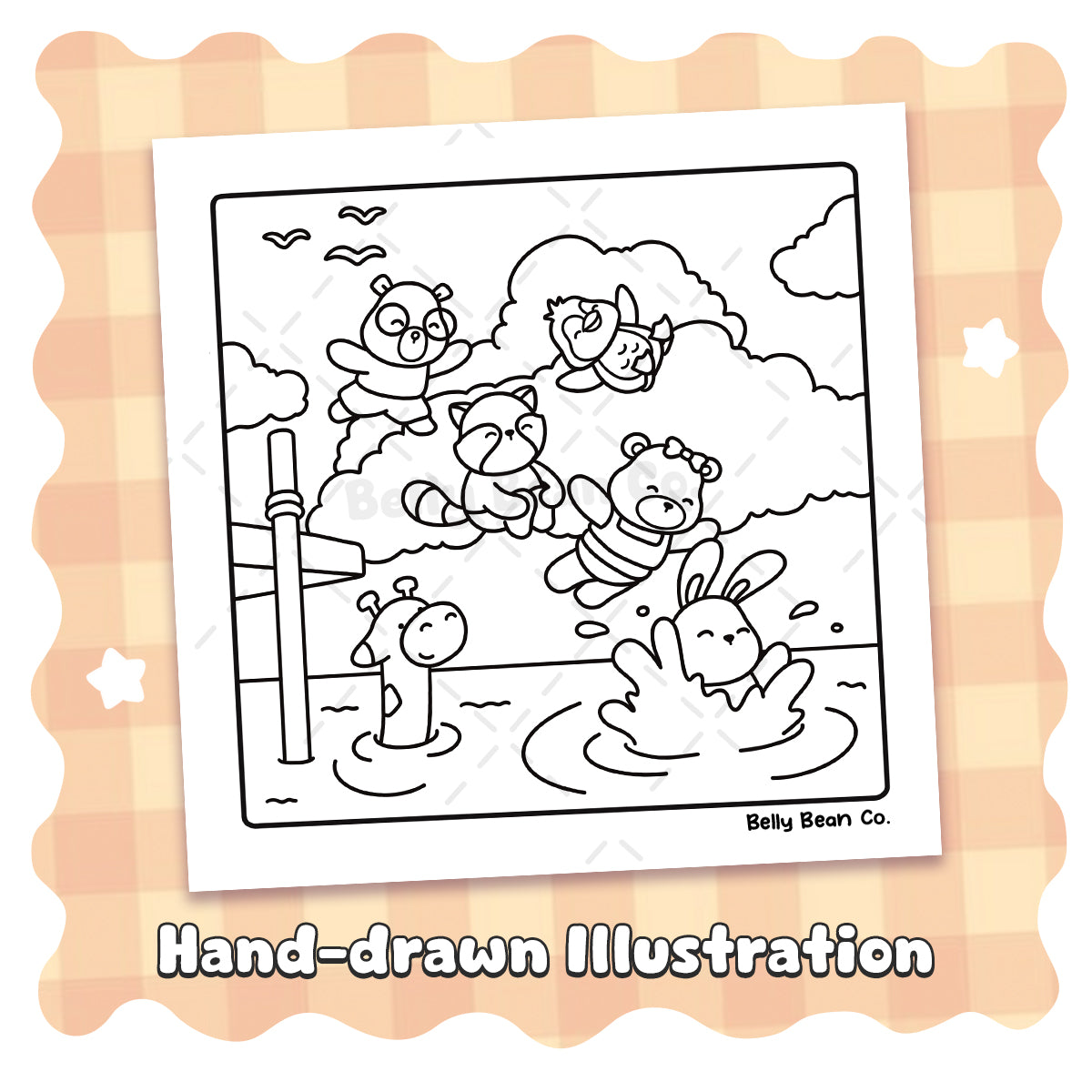 Friendships Coloring Page - Pack of 8