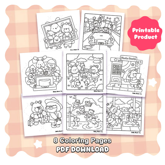 Friendships Coloring Page - Pack of 8