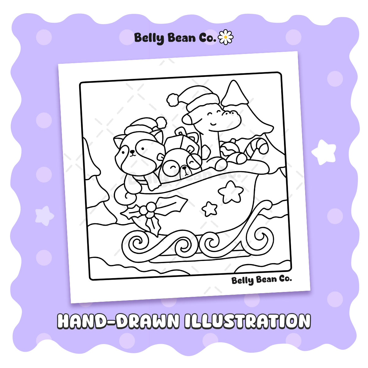 Printable Christmas Tales Coloring Page (Pack of 2)