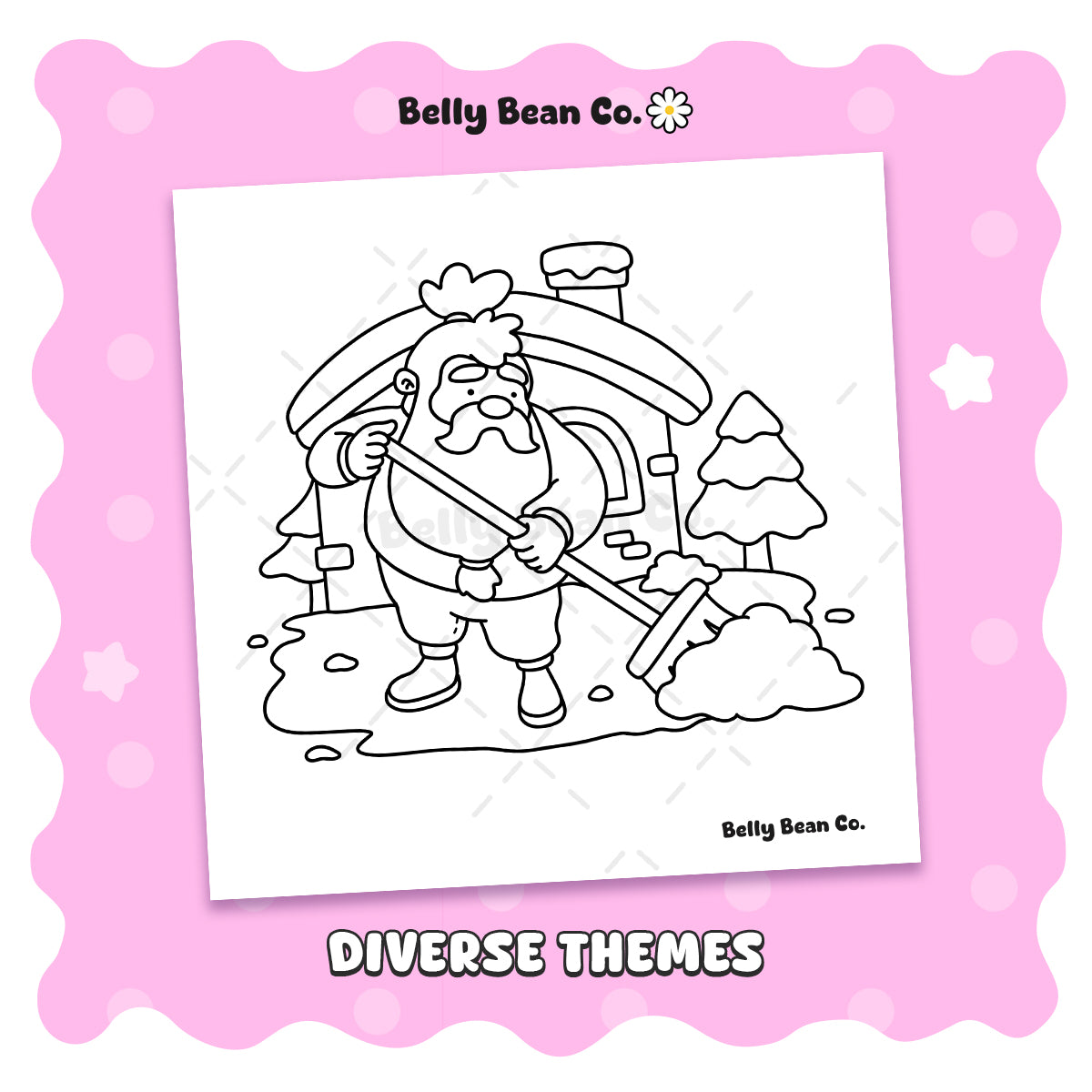 Printable Christmas Tales Coloring Page (Pack of 8)