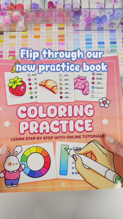 Coloring Practice Book: Master Blending, Shading & Patterns